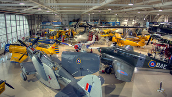 Photo of WWII Aircraft collection at Canadian Warplane Heritage Museum