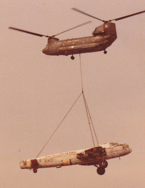 Lancaster to Hamilton via a Chinook helicopter