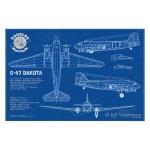 Photo of 33079 - Douglas C-47 Dakota Blueprint Print