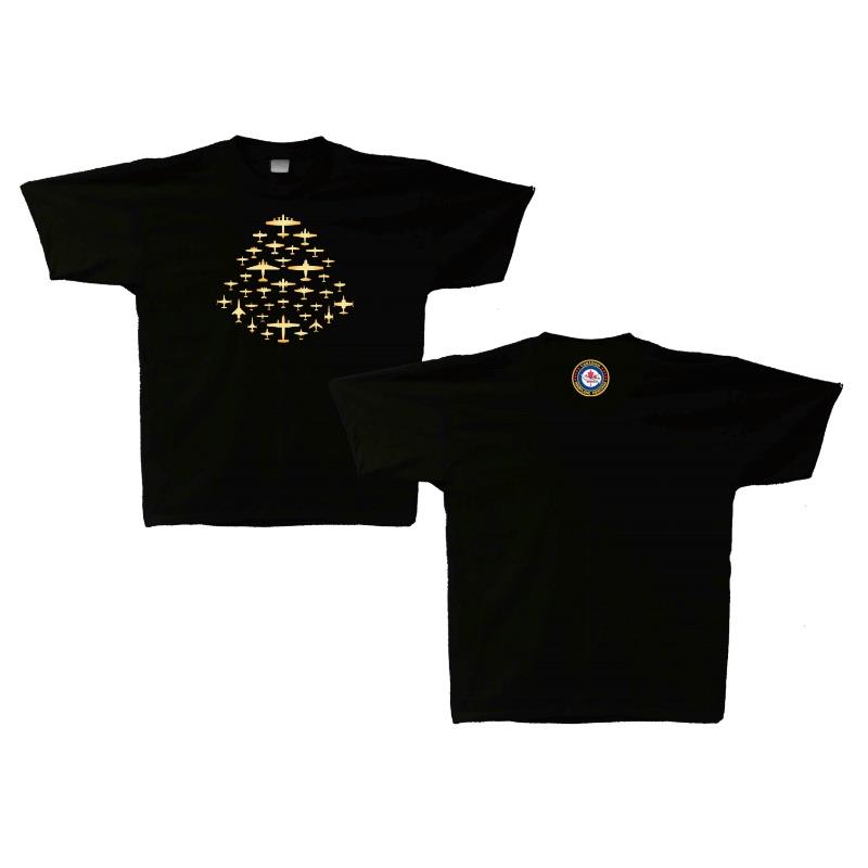 Product Photo of CWHM Multi Gold - CWHM Collage Aircraft Collection TShirt