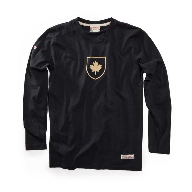 Product Photo of Canada Sheild Long Sleeve Blk - Canada Shield Long Sleeve T-Shirt