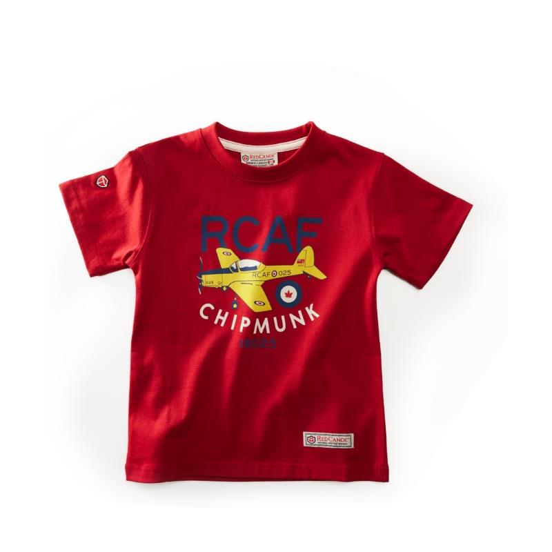 Product Photo of RED CHIPMUNK YOUTH TSHIRT - Kids RCAF Chipmunk T-Shirt, Heritage Red