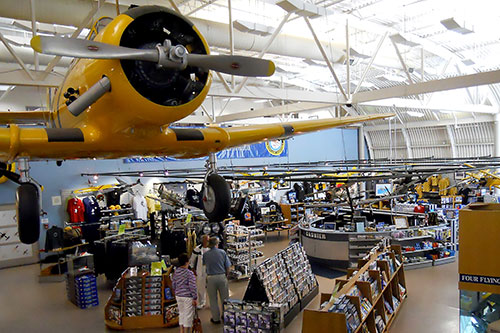 Adults in Warplane Gift Shop